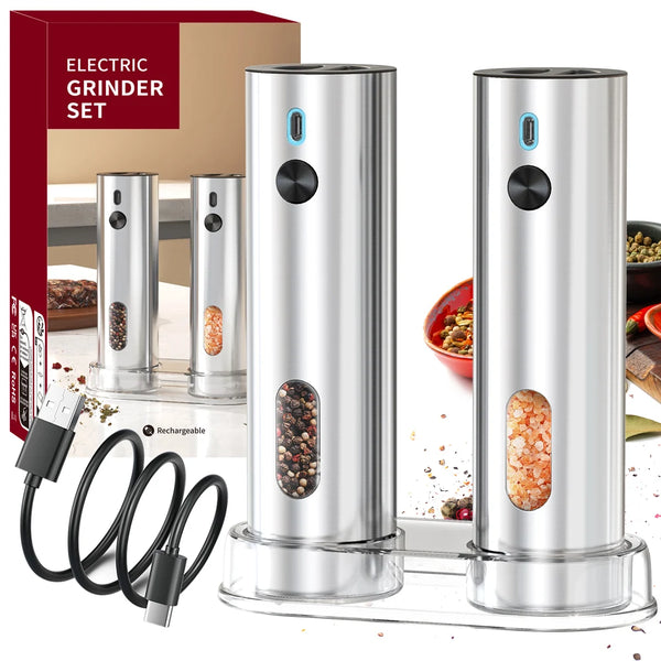 QuickGrind Electric Salt Pepper Set