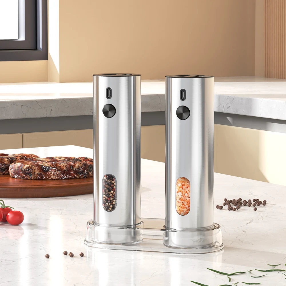 QuickGrind Electric Salt Pepper Set