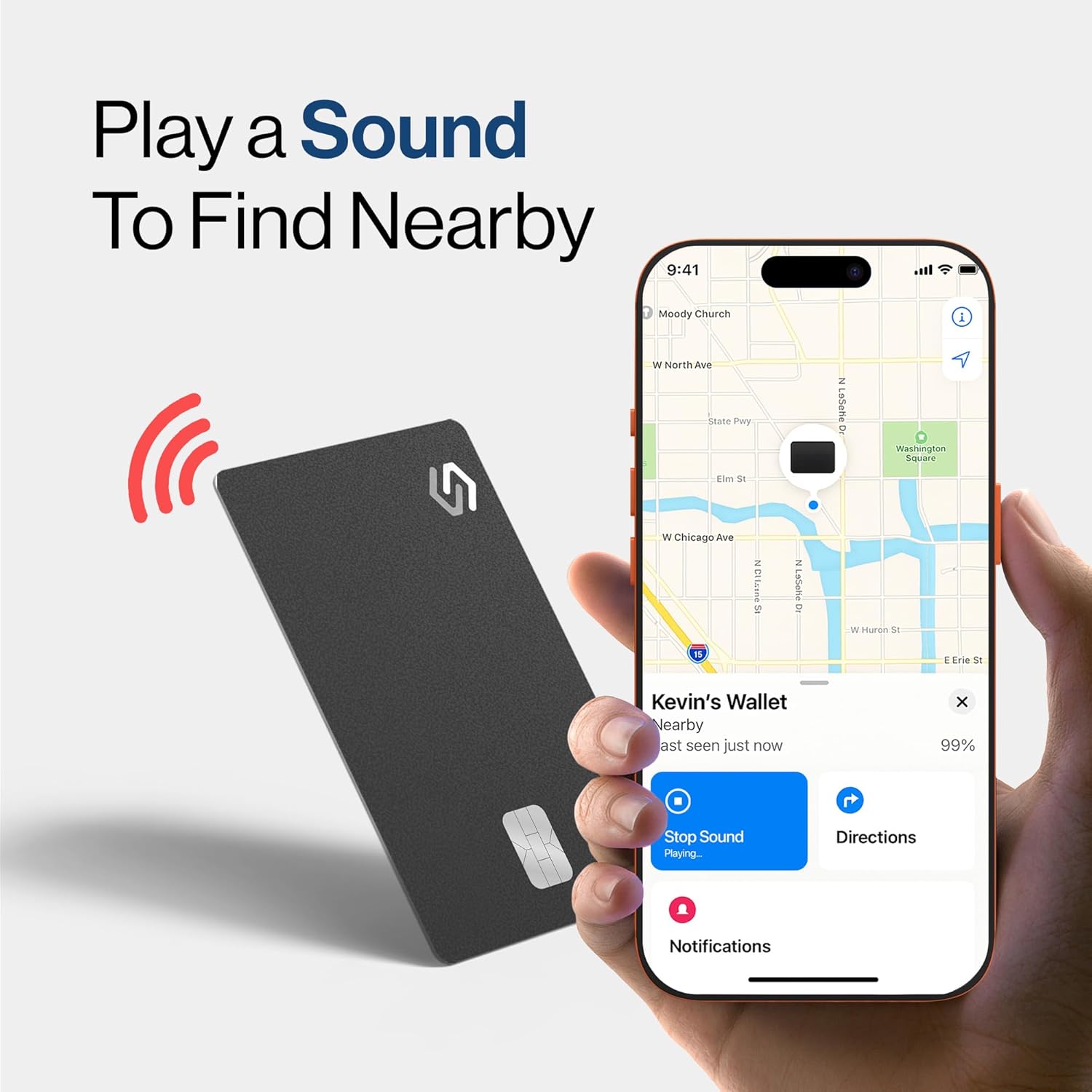 Slim Wallet Tracker Card